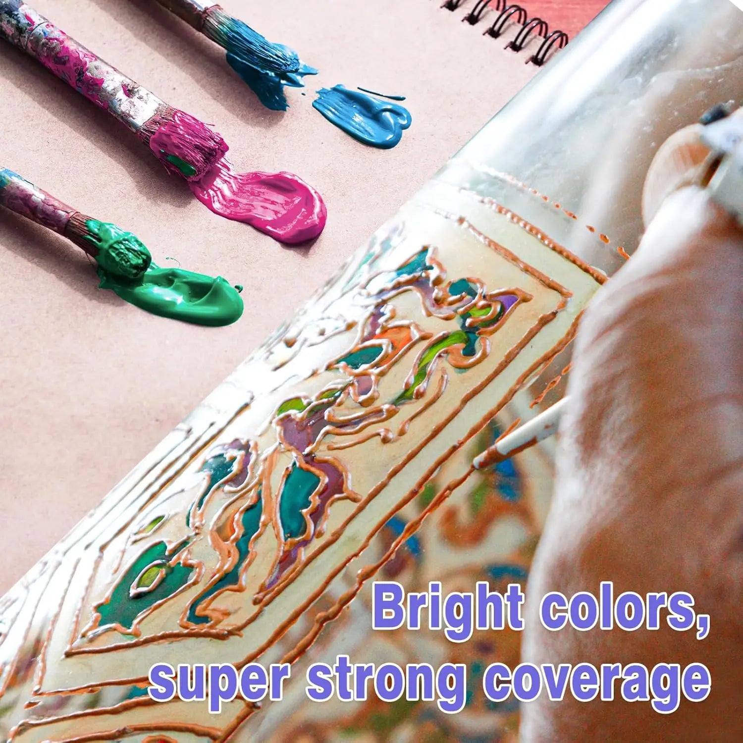 CowLost | wine-glasses-product_id-acrylic-glass-paint-set-with-12-24-colors-6-brushes-palette-waterproof-stain-glass-paints-12ml |2