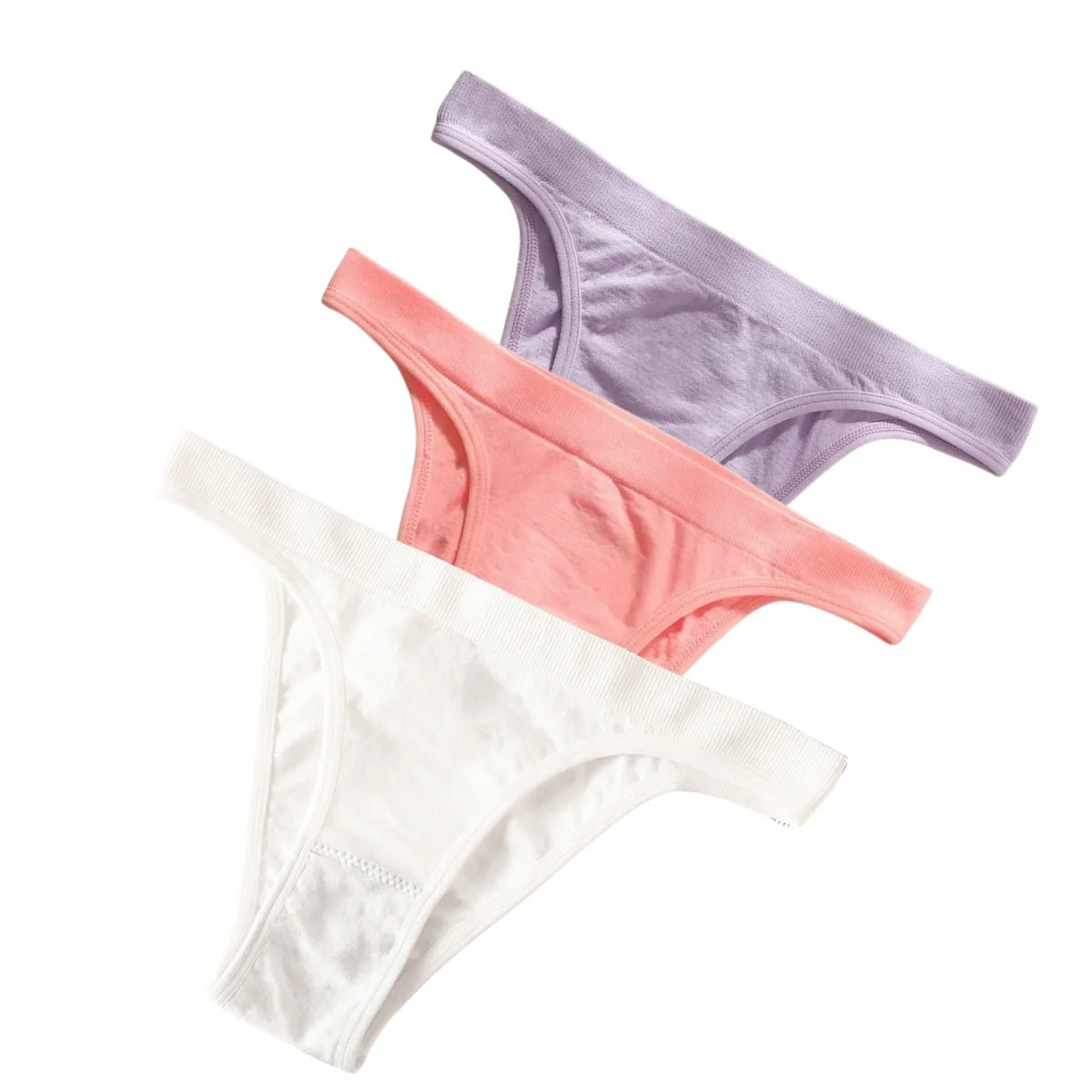 CowLost | product_id-3pcs-women-s-high-rise-seamless-brazilian-stretch-panties-m-l |28