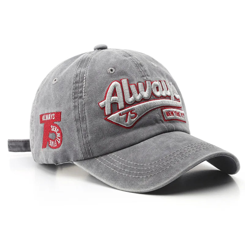 CowLost | baseball-cap-fashion-letter-embroidery-snapback-hat-vintage |2