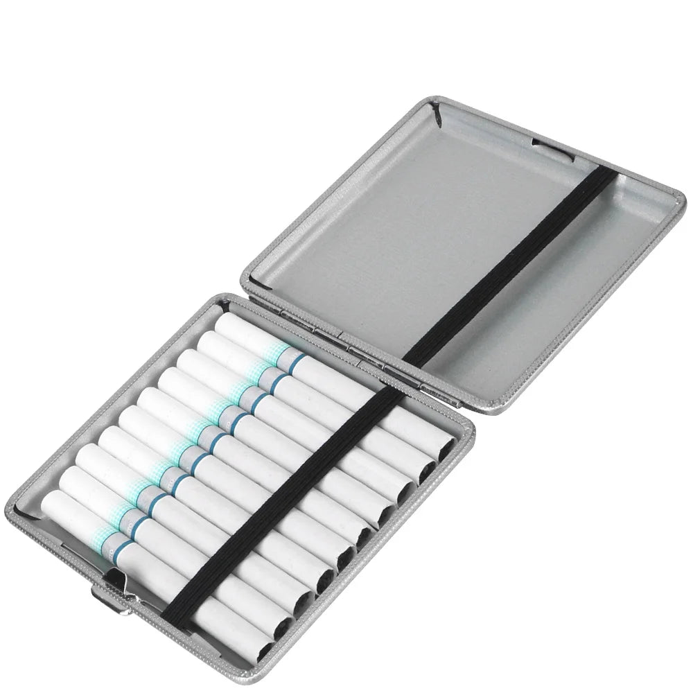 CowLost | product_id-stainless-steel-leather-cigarette-case-for-20pcs-double-open-tobacco-box |3