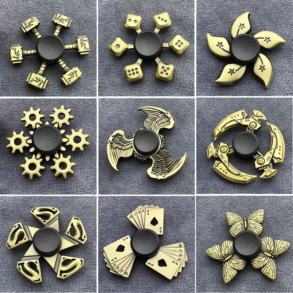 CowLost | product_id-bronze-metal-alloy-fidget-spinner-with-r188-mute-bearing-for-stress-relief |2