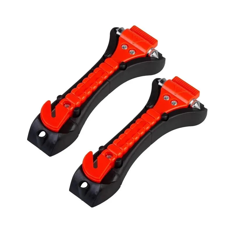 1/2PCS Survival Safety Hammer Camping Driving Car Seat Belt Cutter 2-in-1