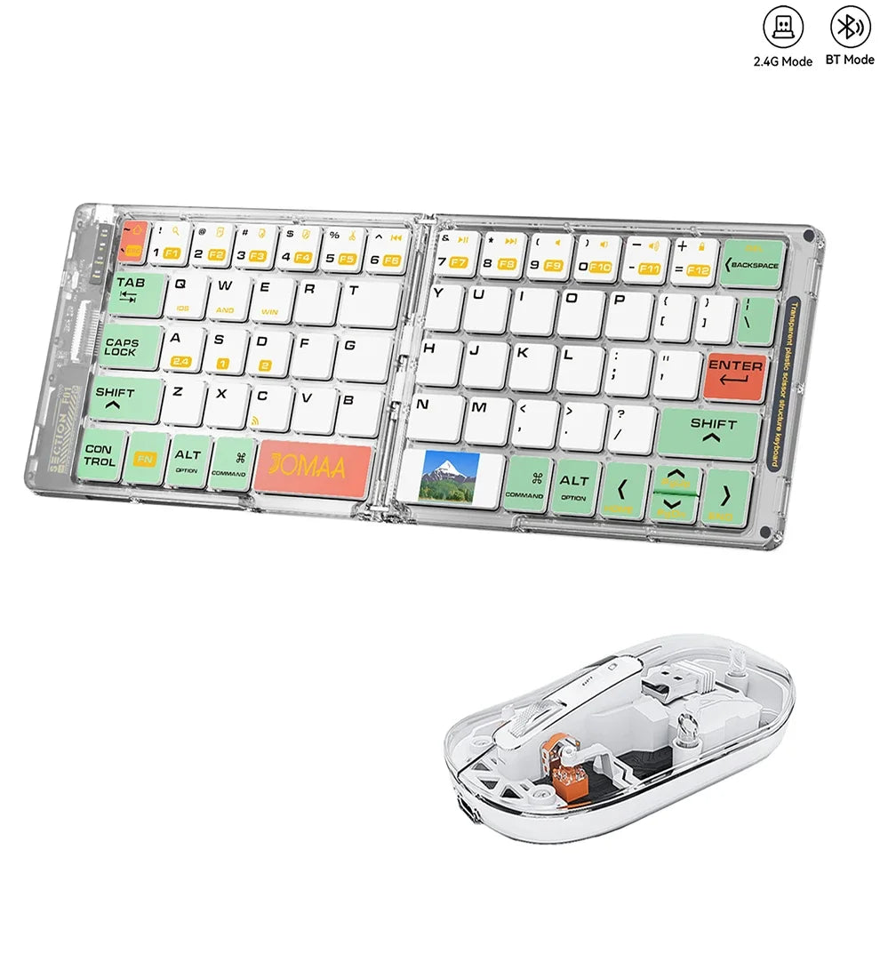 CowLost | product_id-foldable-bluetooth-5-1-wireless-keyboard-rechargeable-mouse-set-portable-full-size |15