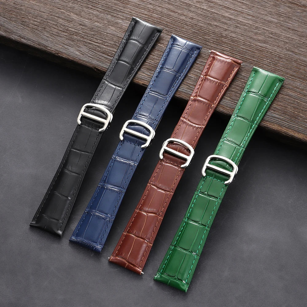 CowLost | product_id-vintage-cowhide-leather-watchbands-18mm-22mm-for-cartier-with-folding-buckle-unisex-strap |2