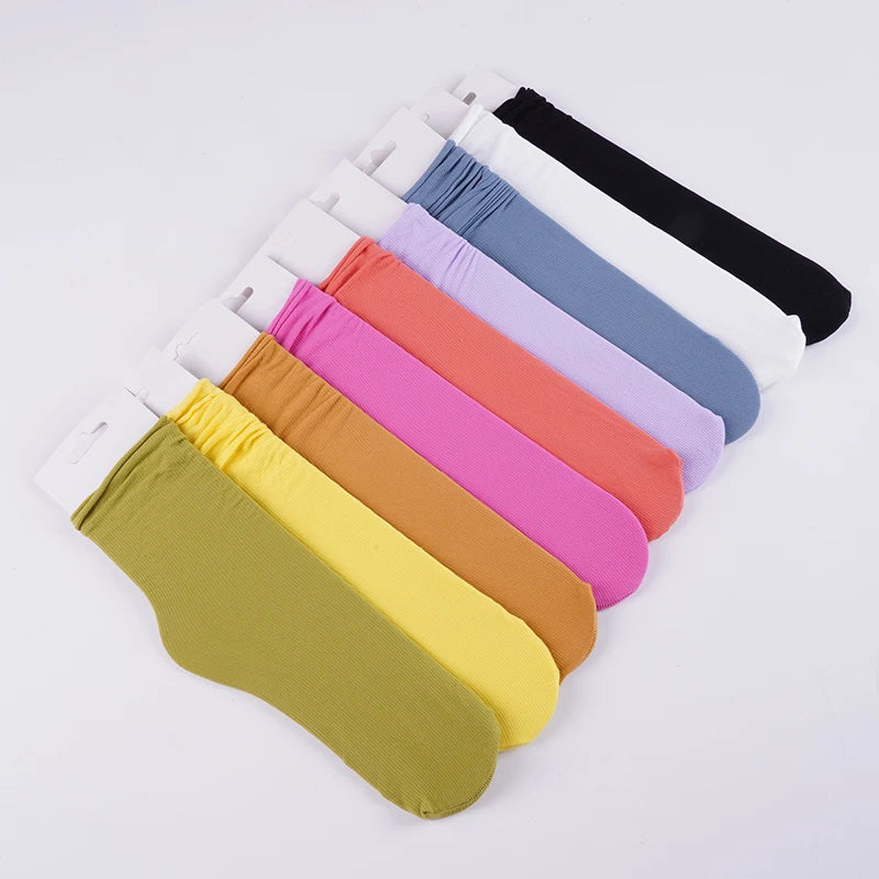 CowLost | 5-pairs-women-girls-summer-spring-thin-loose-socks-set |4