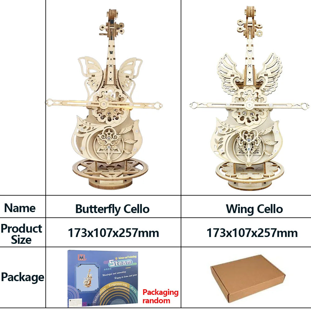 CowLost | 3d-puzzle-wooden-cello-model-diy-assembly-violin-music-box-building-kits-home-living-room-decor-crafts-gift-for-adults-kids |5