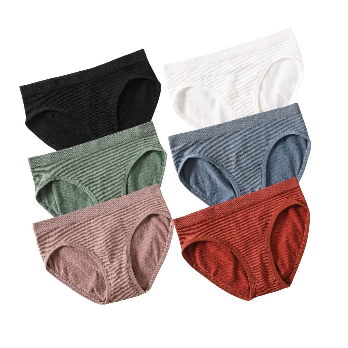 CowLost | product_id-6pcs-womens-seamless-low-rise-sports-briefs-soft-stretch-underwear |18