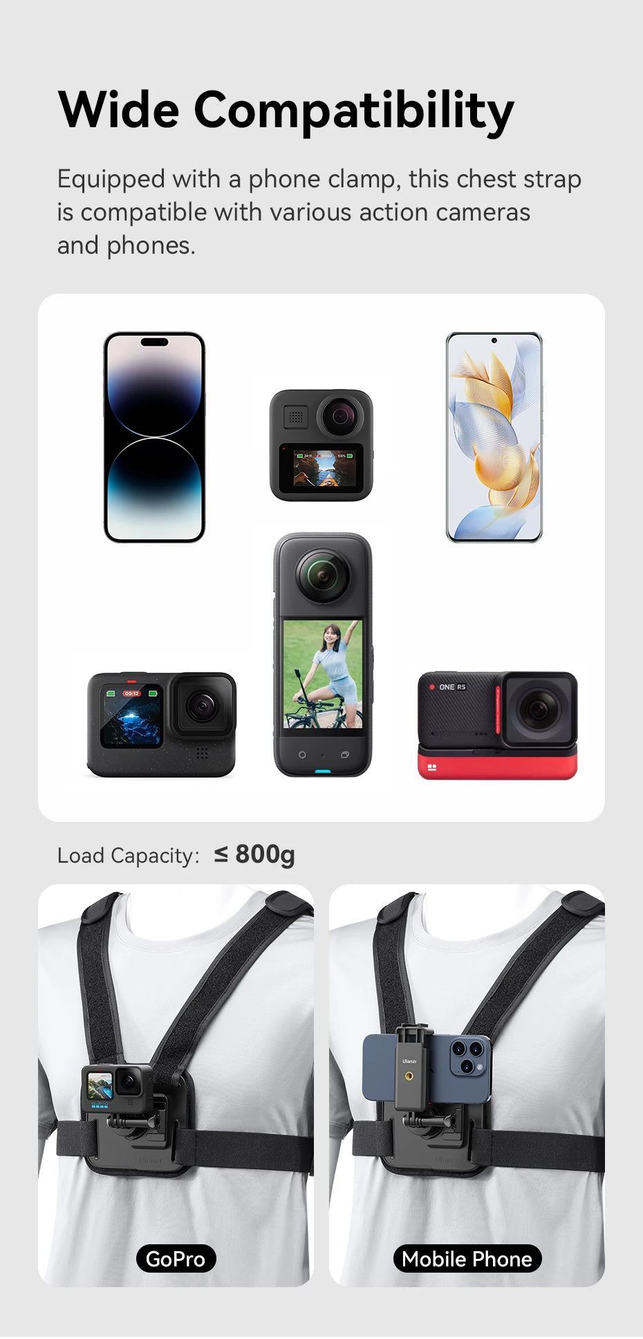CowLost | ulanzi-go-quick-ii-magnetic-chest-strap-for-action-camera-smartphone-gopro-14-13-12-11-10 |15