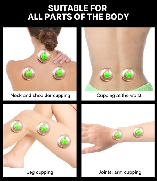 CowLost | 6pcs-vacuum-cupping-sets-with-pumping-gun-suction-cups-back-massage |2