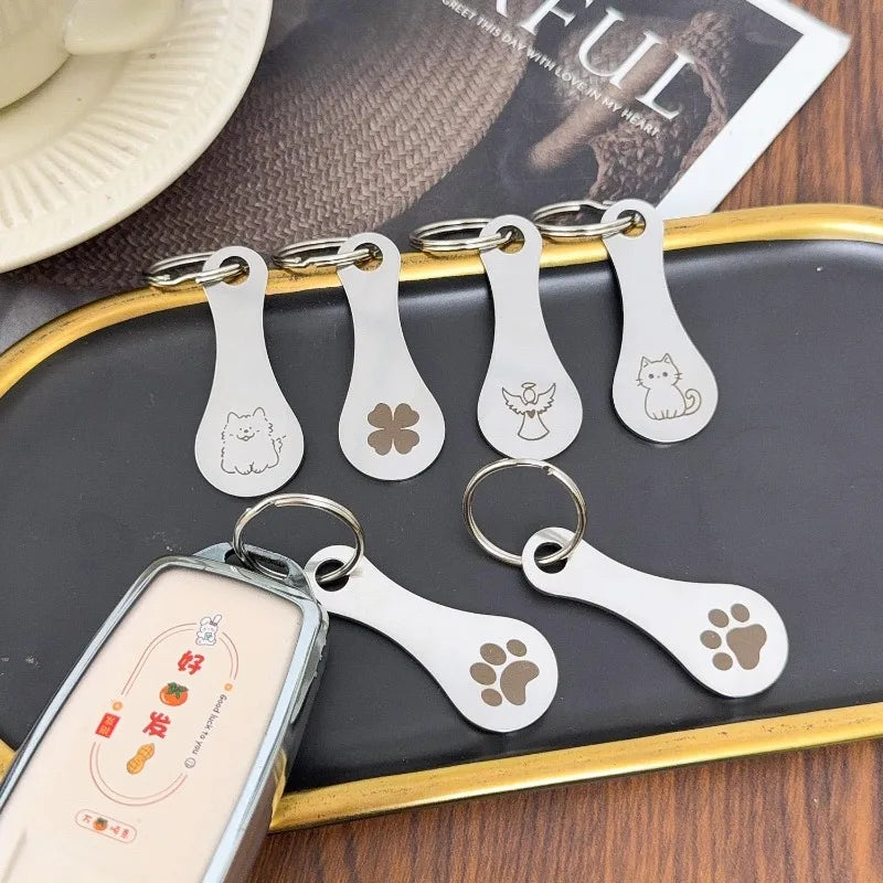 Shopping Cart Token Keychain Metal Coin Holder Trolley Keyring