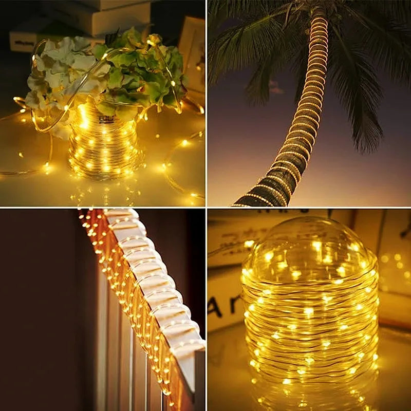 CowLost | product_id-300led-solar-waterproof-outdoor-fairy-rope-lights-for-garden-lawn-pathway-christmas-decor |3