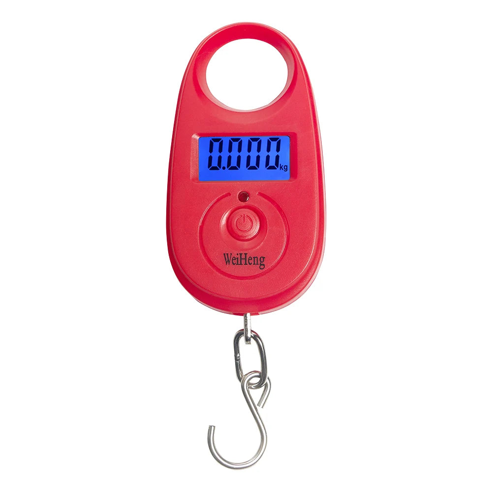 25kg 5g Mini Portable Digital Hook Scale with Backlit LCD for Luggage Fishing Weighing