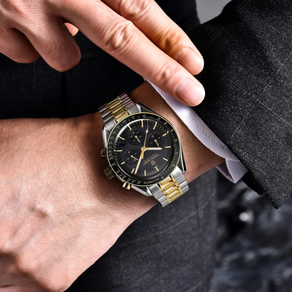 CowLost | pagani-design-2025-silver-gold-moon-luxury-quartz-watches |2
