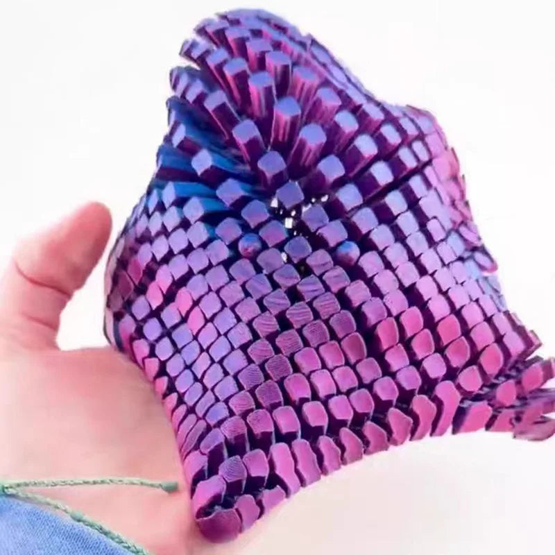 3D Printed Articulated Starfish Fidget Stress Relief Toy with Movable Joints