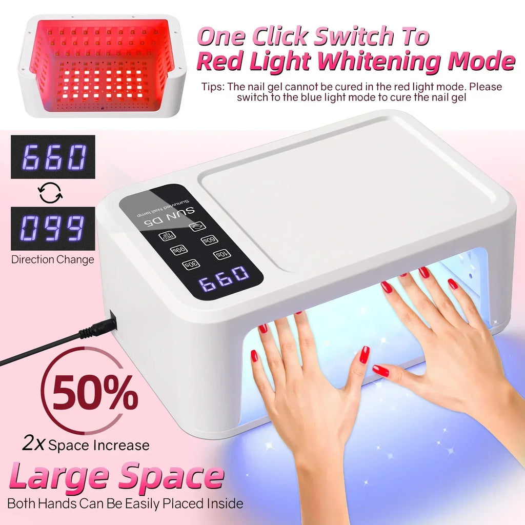 CowLost | uncategorized-480w-uv-led-nail-lamp-with-140-leds-for-manicure-drying |4