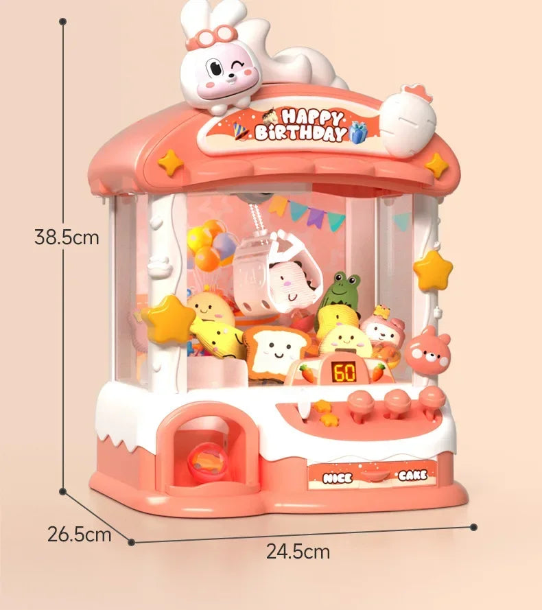 Cartoon Rabbit Claw Game Machine Coin Operated Toy for Kids