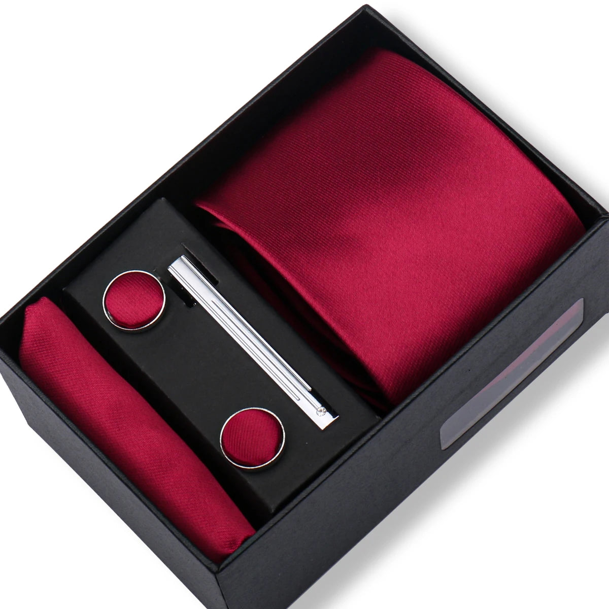 CowLost | tie-men-with-box-top-quality-business-ties-hanky-cufflink-set |55