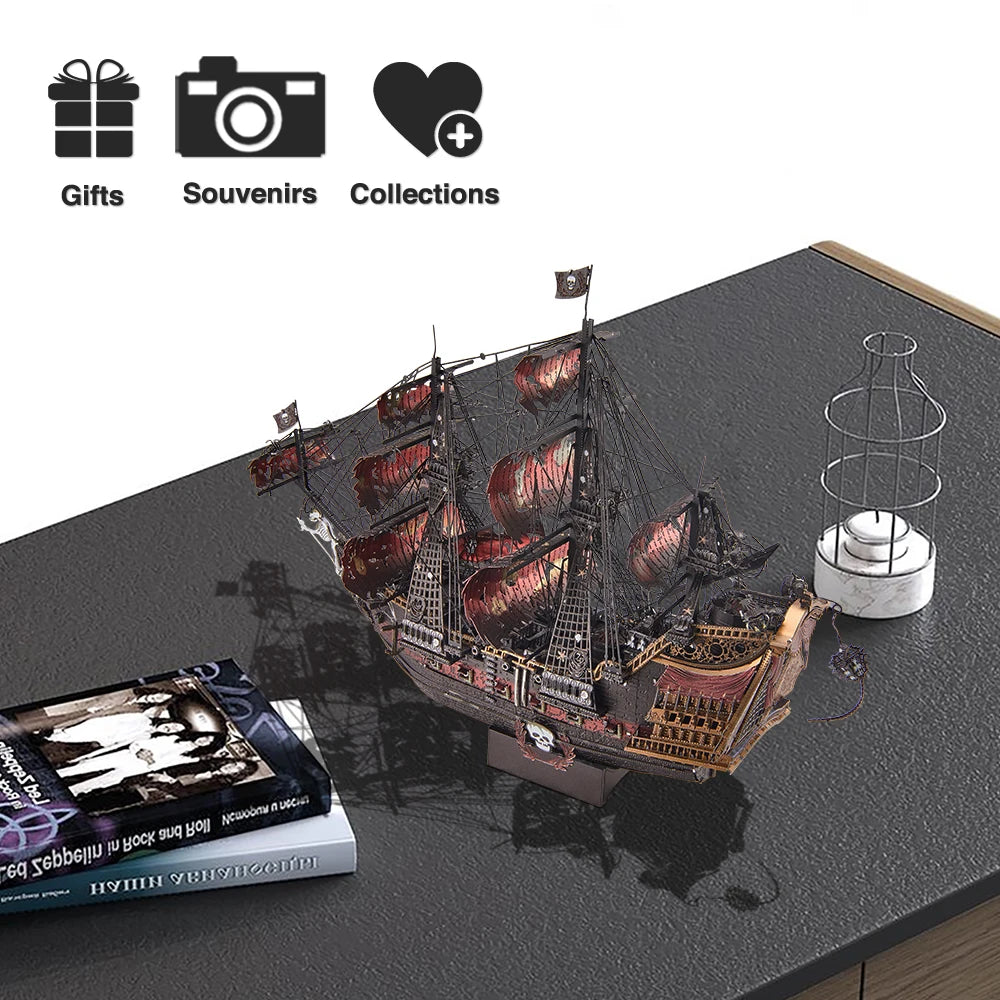 CowLost | fencing-barriers-piececool-3d-metal-puzzle-queen-annes-revenge-pirate-ship-model |5