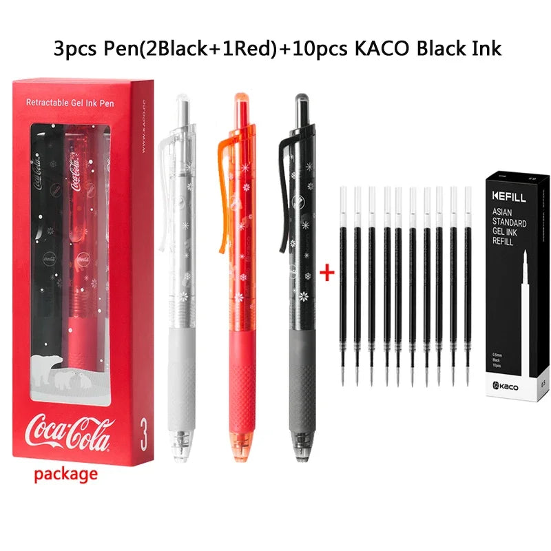 CowLost | product_id-kaco-x-coca-cola-3-pack-gel-pens-0-5mm-black-red-needle-point-1800m-long-writing-for-school-office |18