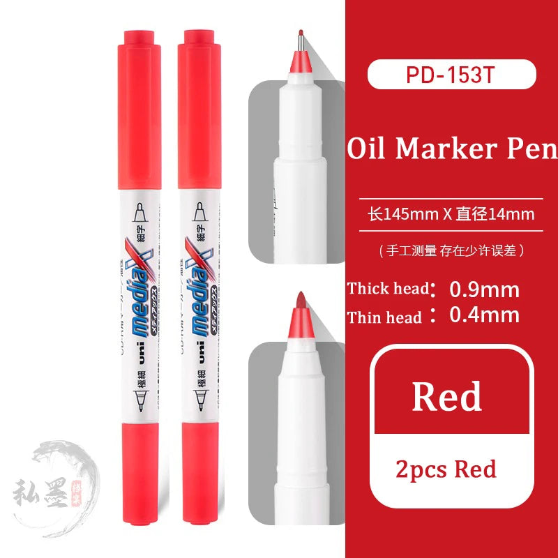 CowLost | product_id-uni-double-headed-oil-marker-pen-0-4-0-9mm-quick-dry-for-cd-glass-ceramic-fabric-leather-tire |11