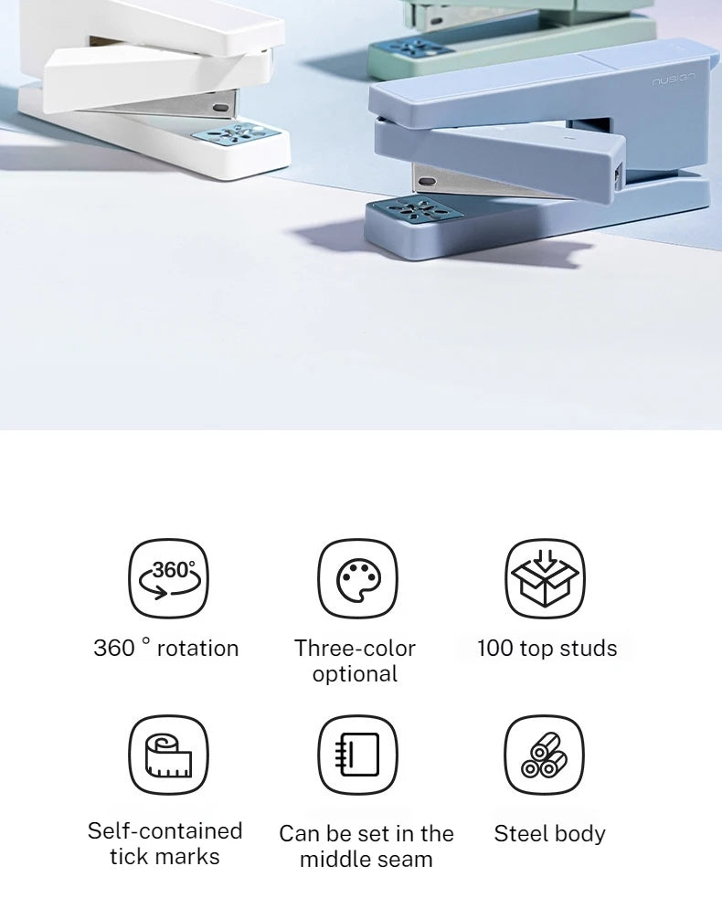 CowLost | nusign-multi-functional-rotary-stapler-stylish-desk-accessory |8
