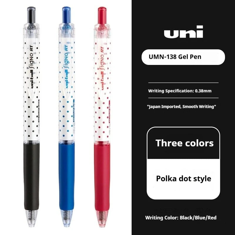 CowLost | product_id-uni-ball-signo-umn-138s-limited-polka-dot-gel-pen-0-38mm-retractable-fine-point-assorted-colors |32