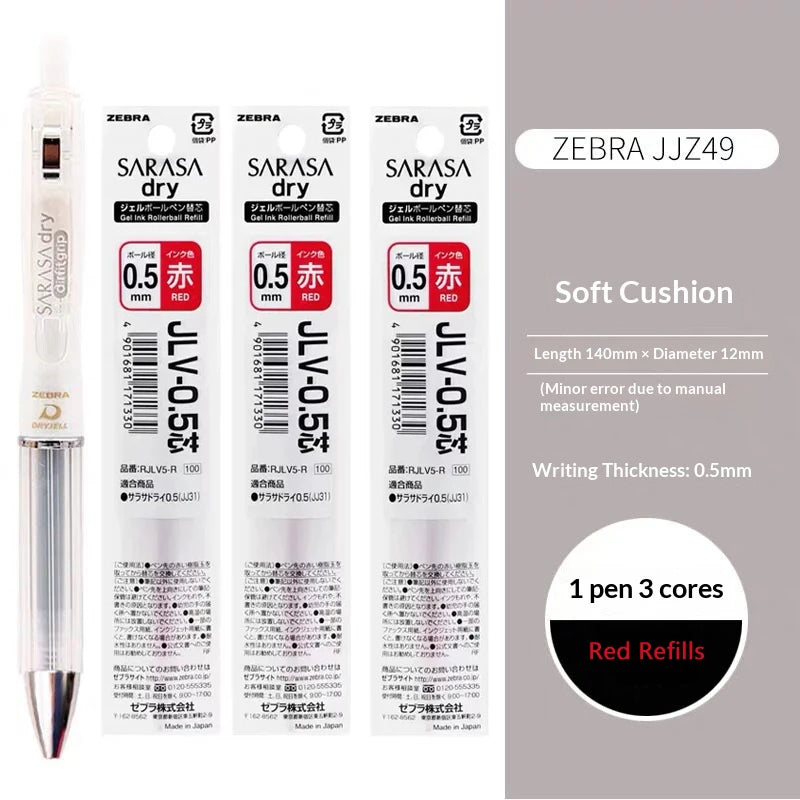 CowLost | product_id-zebra-jjz49-quick-dry-gel-pen-0-4-0-5mm-retractable-cushion-grip-transparent-design-for-exams-writing |46
