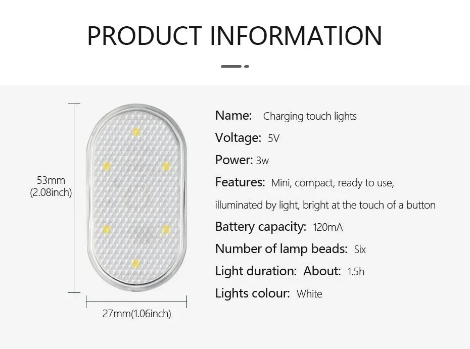 CowLost | product_id-car-led-touch-magnetic-usb-rechargeable-roof-reading-light-for-floor-and-trunk |15