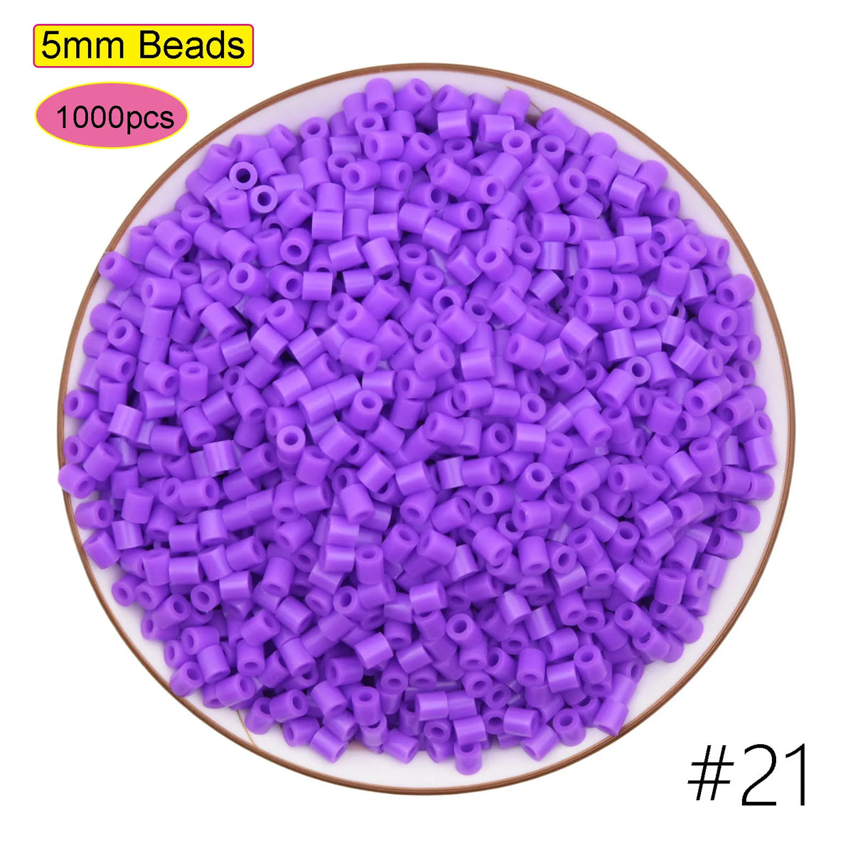 1000pcs 5.0mm Midi Perler Hama Iron Magnetic Beads DIY Puzzle Toy Gift