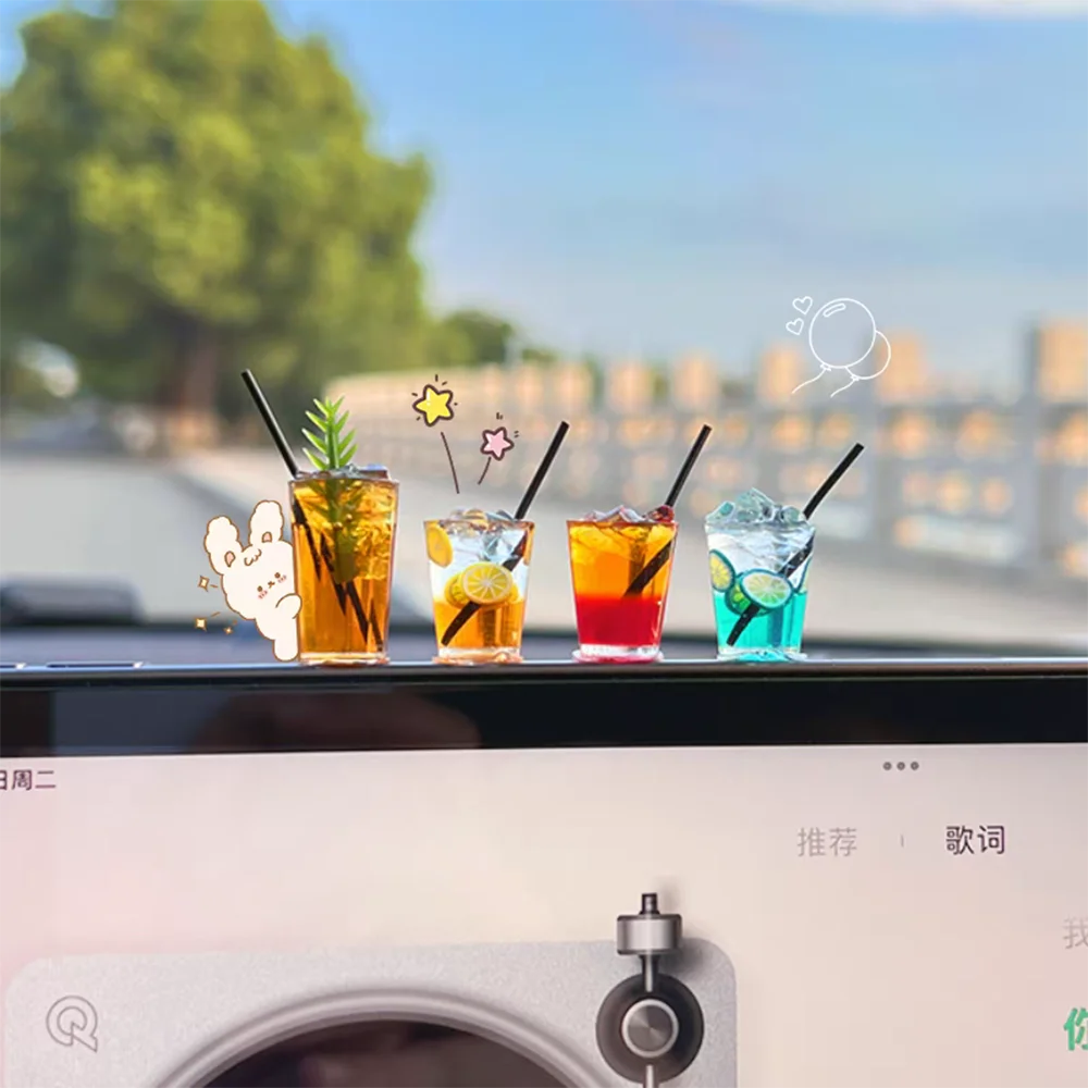 CowLost | product_id-funny-mini-drink-cup-car-ornament-iced-americano-tea-console-decoration-gift |15