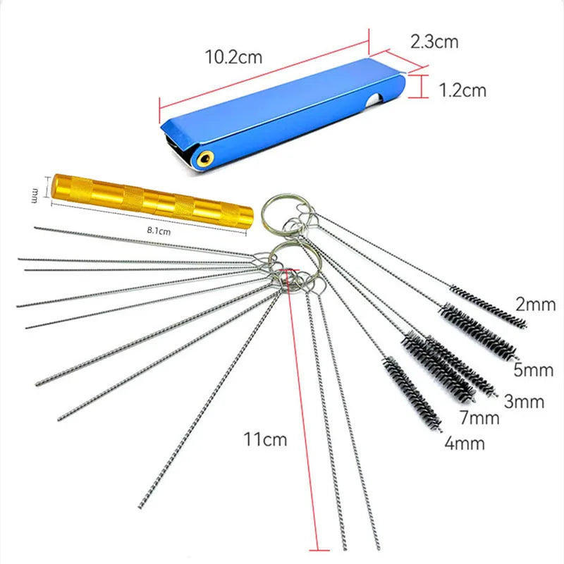 CowLost | 4pcs-set-airbrush-cleaning-brush-auto-spray-gun-nozzle-cleaning-equipment-repair-tools-scrape-spray-needle-brush-hand-tool |6