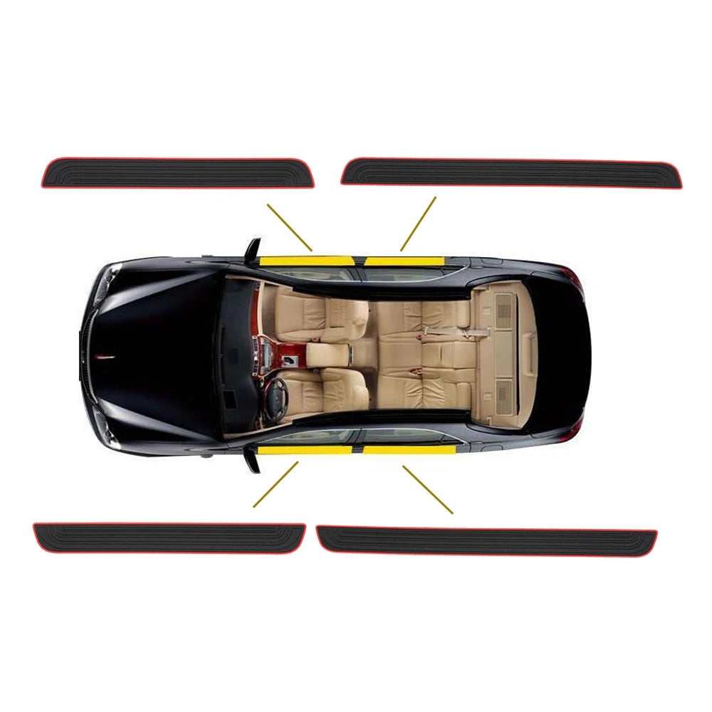 CowLost | product_id-4pcs-universal-rubber-car-door-sill-scuff-guards-anti-scratch-protectors |13
