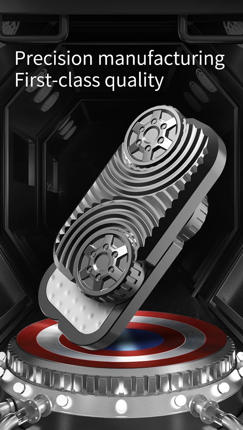 CowLost | wheel-edc-push-slider-metal-finger-gyro-desk-fidget-toys-adhd-anxiety-relief-decompression-games-for-adults-stress-relief-gifts |9