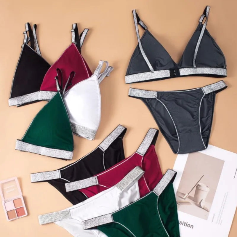 CowLost | product_id-women-s-push-up-padded-non-wire-bra-low-waist-briefs-set-solid-color |5