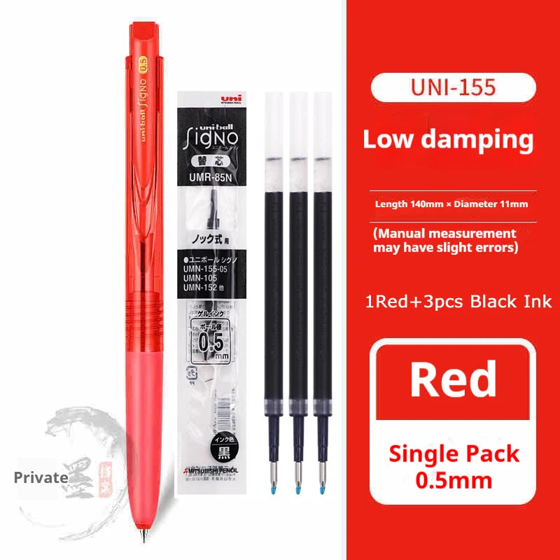 CowLost | product_id-mitsubishi-uni-signo-umn155-gel-pen-0-38-0-5mm-black-red-blue-quick-dry-smooth-low-friction |70
