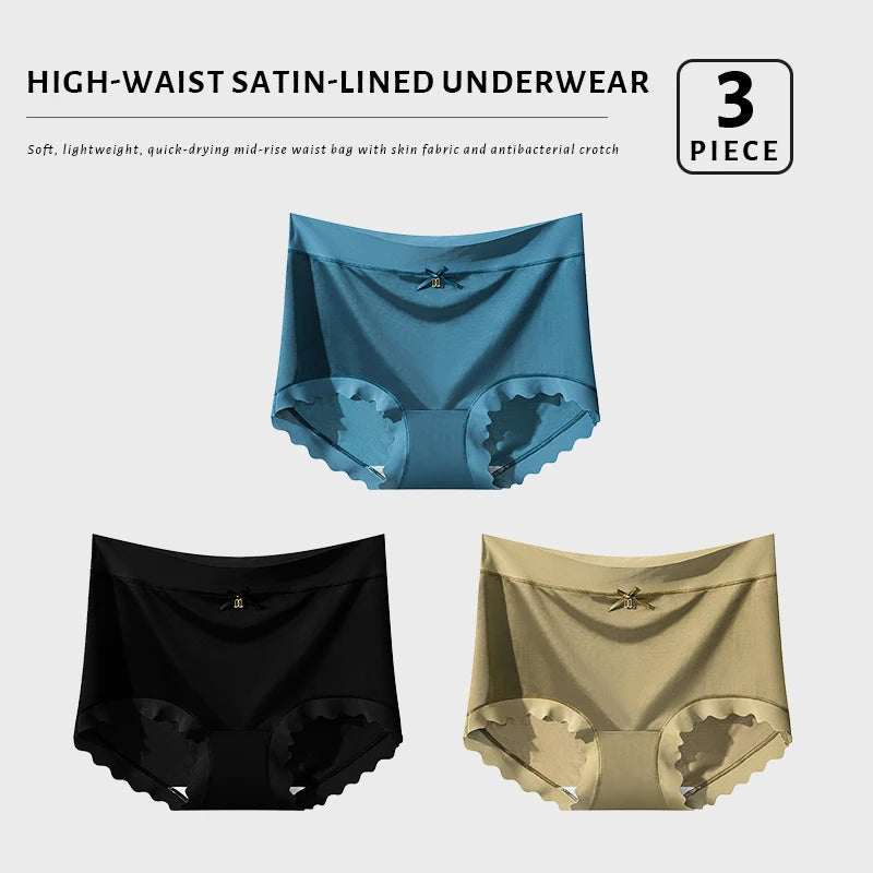 CowLost | product_id-fallsweet-women-s-seamless-high-rise-plus-size-ice-silk-boyshort-panties-3-pack |7