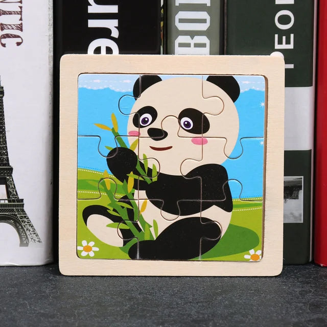 CowLost | fencing-barriers-3d-wooden-baby-puzzle-toy-11x11cm-educational-montessori |30
