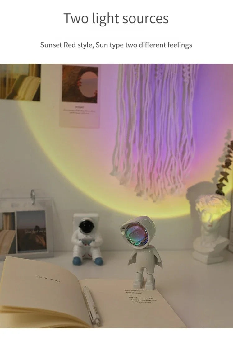 CowLost | product_id-usb-rechargeable-led-astronaut-sunset-rainbow-projection-night-light-with-touch-control |11
