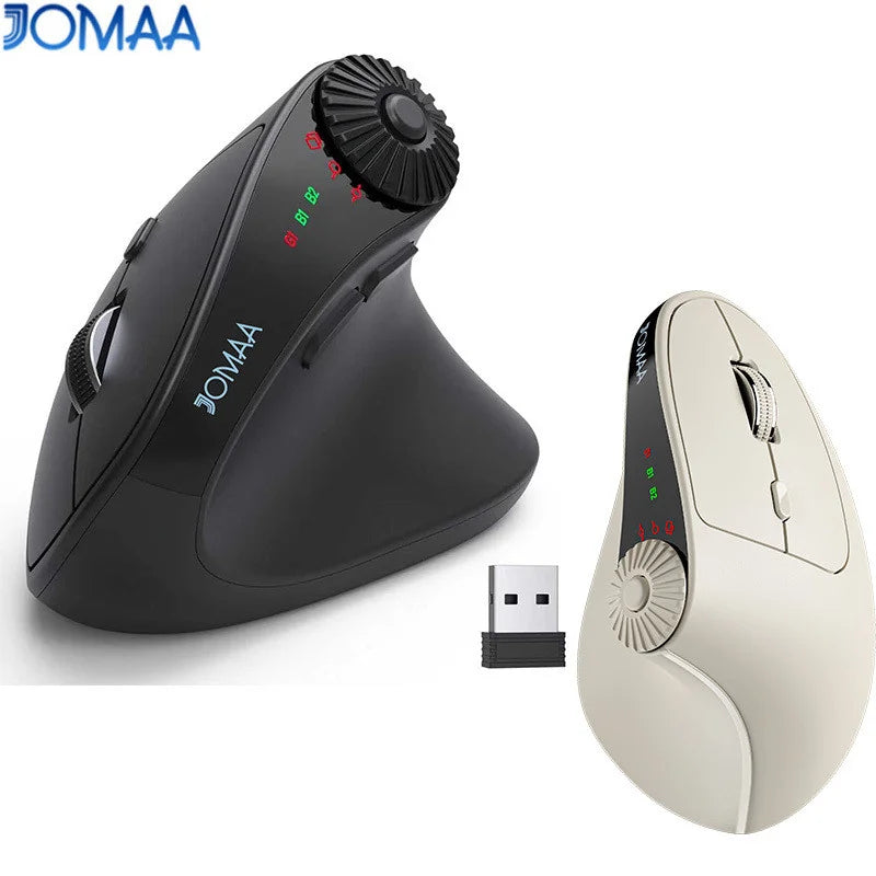 CowLost | jomaa-right-hand-wireless-vertical-mouse-with-adjust-knob-bluetooth-ergonomics-mice-for-computer-laptop-tablet-windows |1