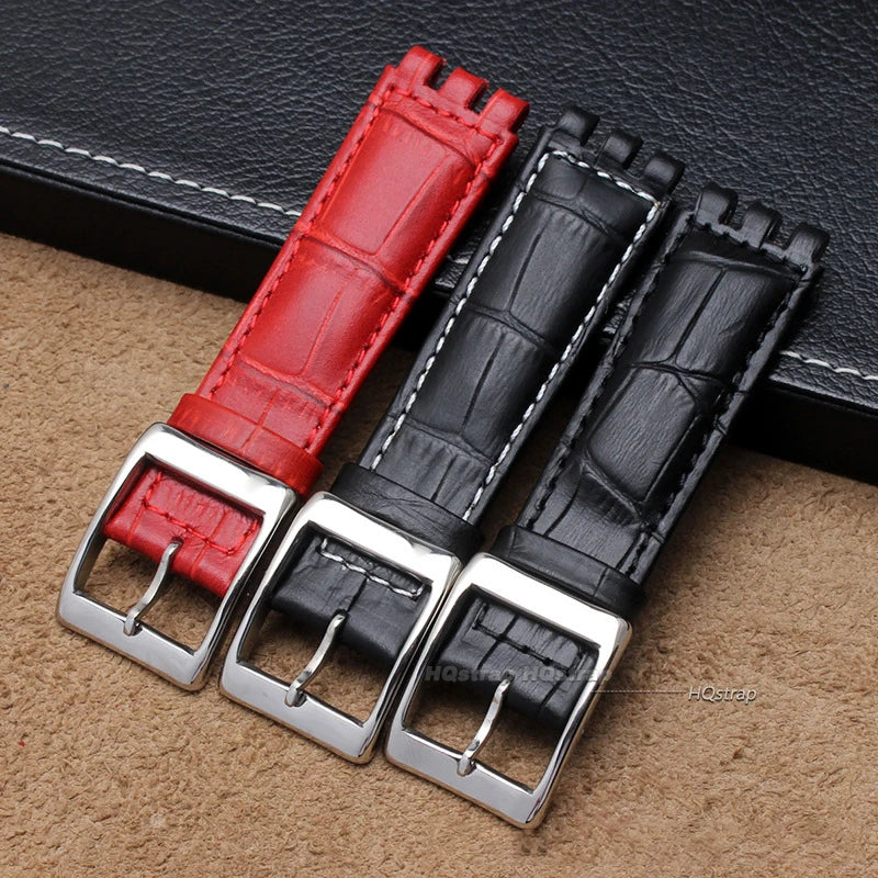CowLost | product_id-hqstrap-genuine-leather-sweatproof-watch-strap-17mm-19mm-for-swatch-unisex |13