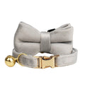CowLost | cat-furniture-personalized-bowknot-cat-collar-harness-with-bell-and-id-tag |7