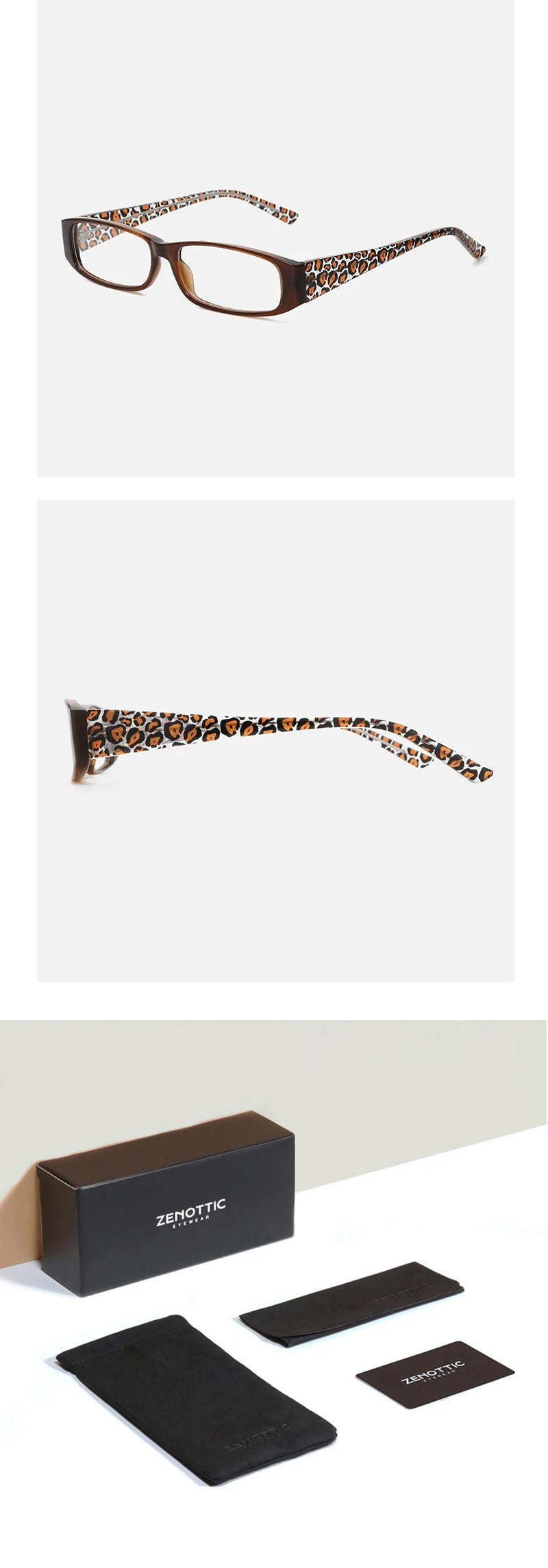 CowLost | zenottic-ladies-fashion-leopard-print-optical-frame |10