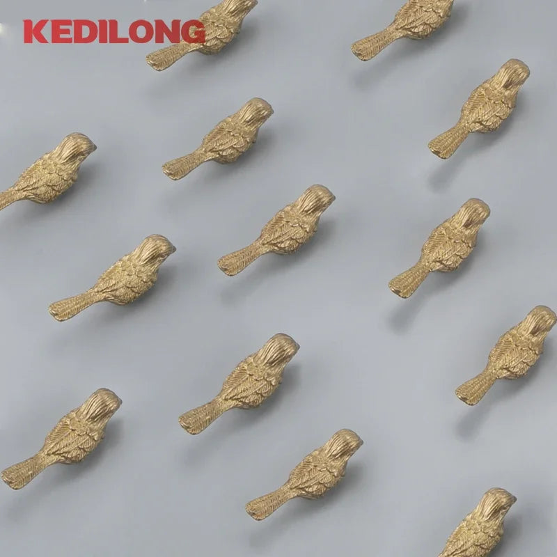 CowLost | kedlo-solid-brass-european-luxury-bird-drawer-knob-furniture |2