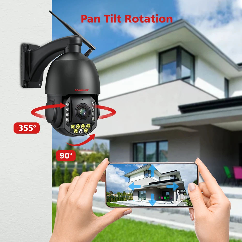 CowLost | 4k-8mp-surveillance-camera-wifi-4g-sim-card-poe-30x-zoom-ptz-ai-humanoid-tracking-ir-100m-outdoor-speed-dome-security-camera |5