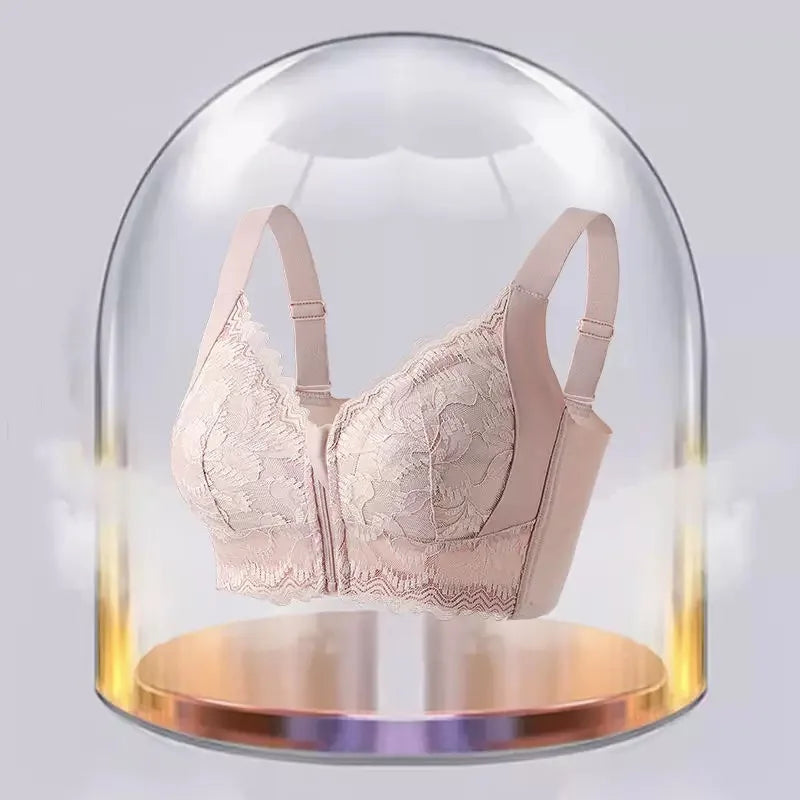 CowLost | product_id-womens-front-zipper-bra-with-back-gathering-correction-anti-sagging-comfort-warmth |7