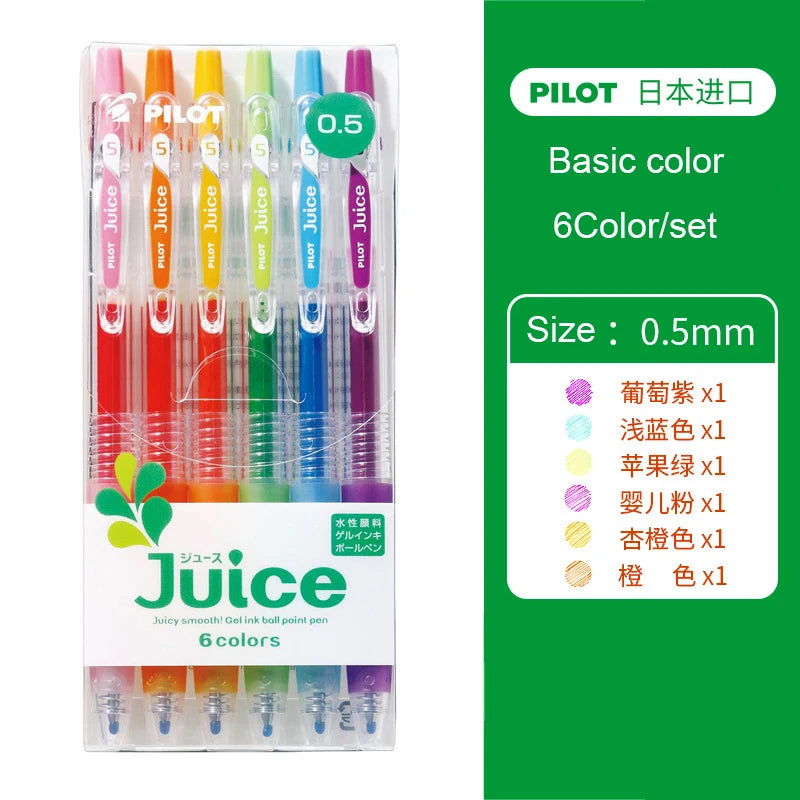 CowLost | product_id-pilot-juice-gel-pen-6-12-colors-0-38-0-5-0-7mm-smooth-writing-handheld-stylo |11