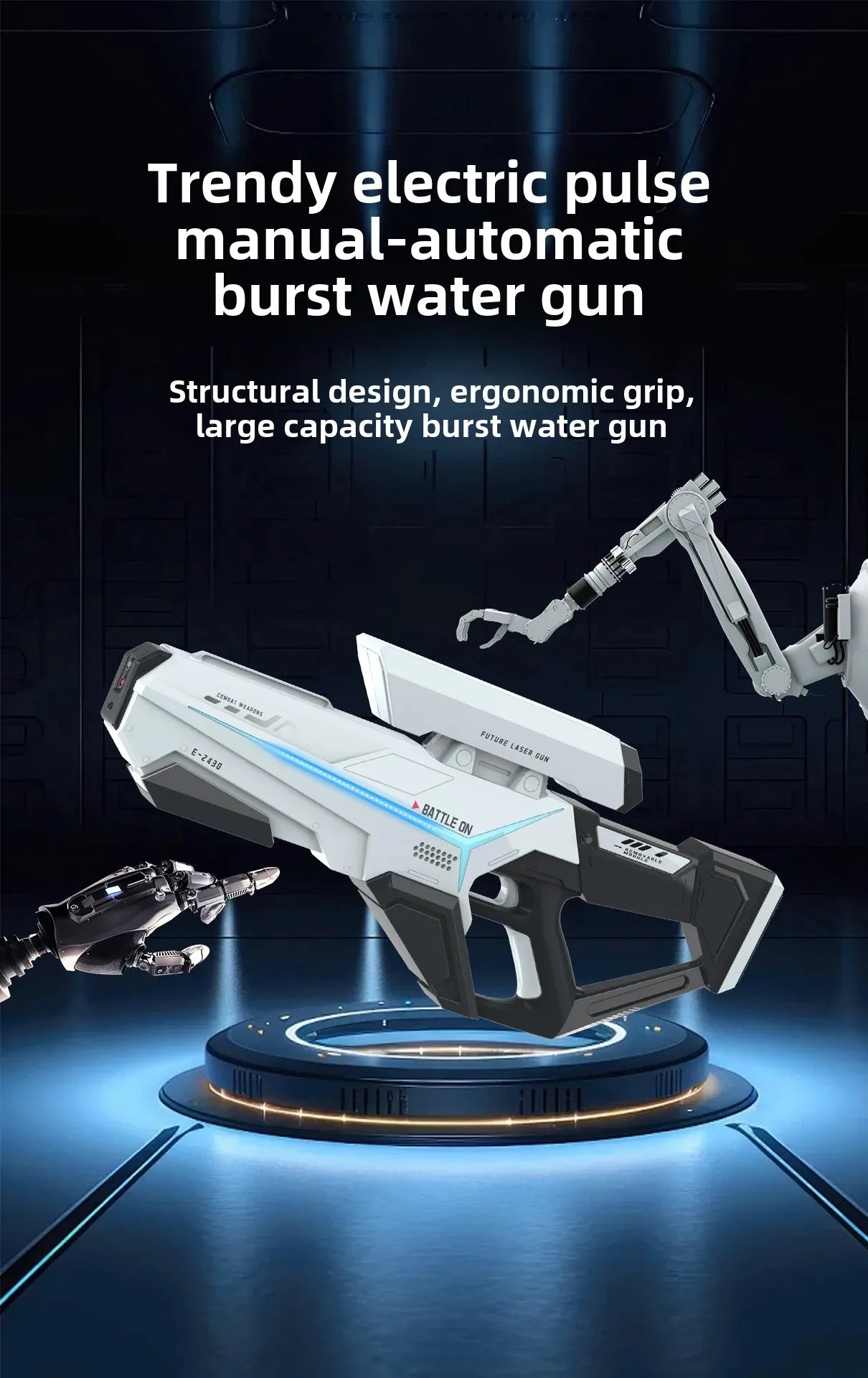 Powerful Automatic Electric Water Gun Large Capacity Summer Beach Toy