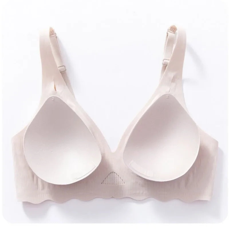 CowLost | product_id-seamless-wire-free-push-up-3-4-cup-padded-bra-for-women-comfortable-support |7
