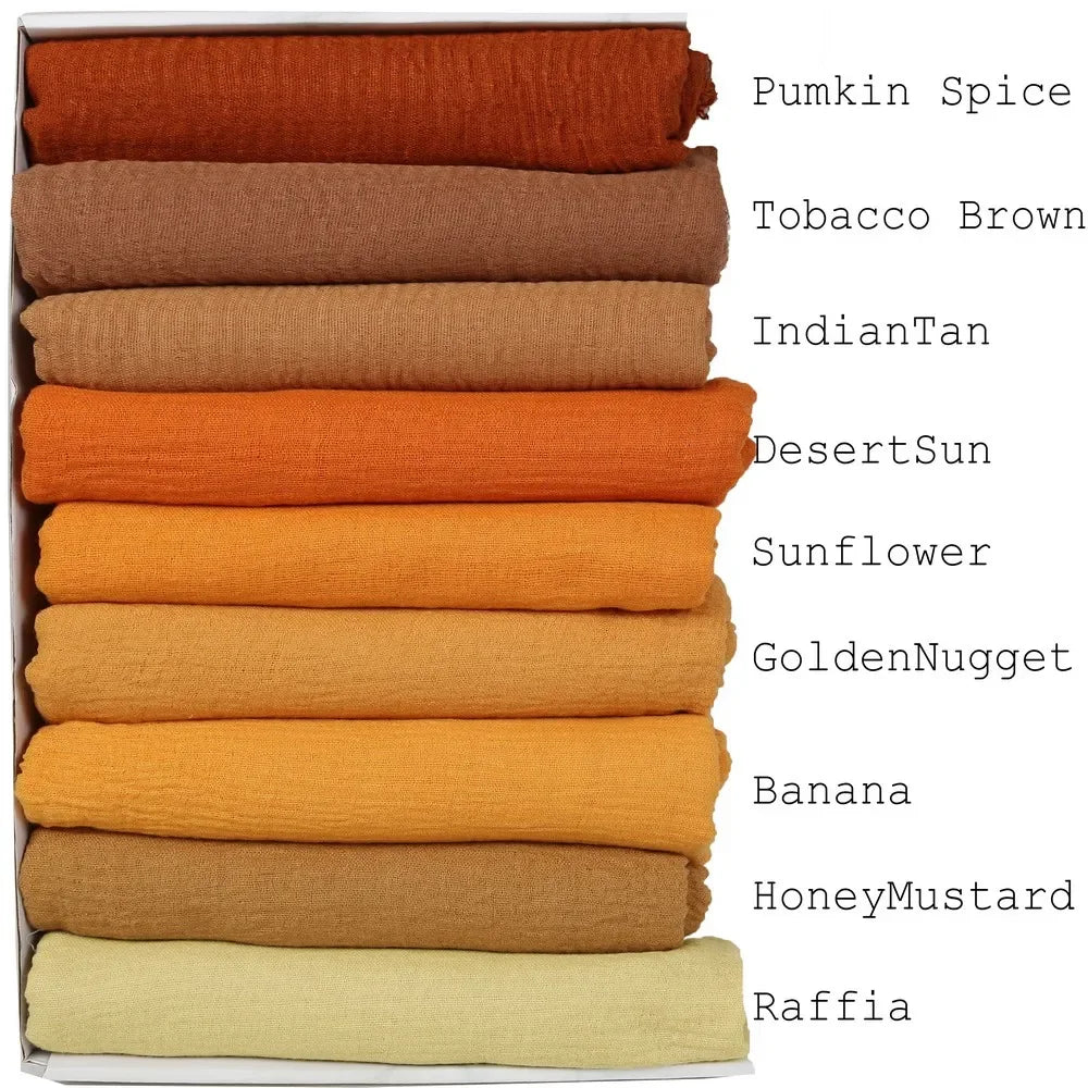 180X90CM Muslim Women Crinkle Hijab Soft Cotton Scarf