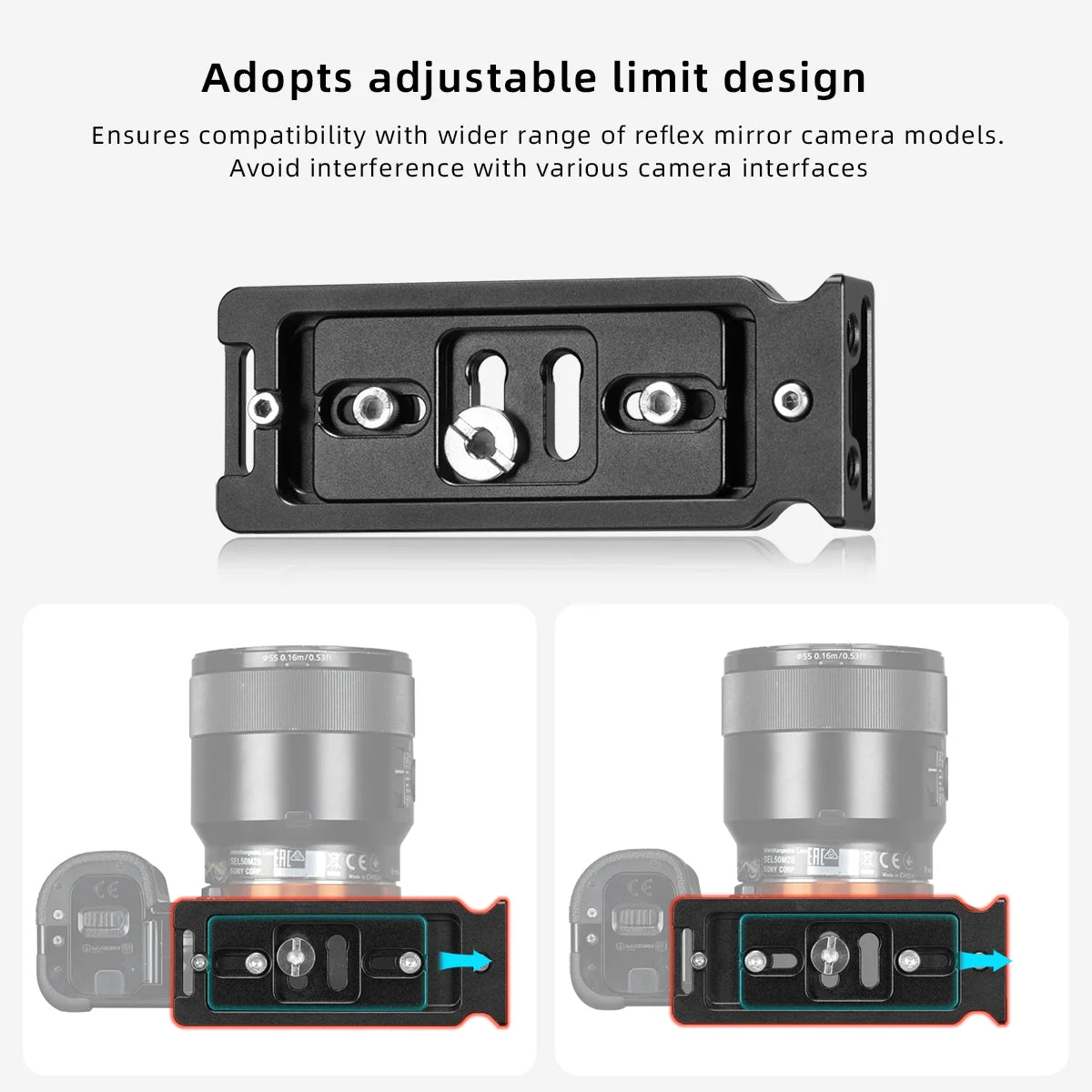 CowLost | product_id-fanaue-aluminum-l-shaped-quick-release-vertical-holder-plate-for-arca-swiss-compatible-slr-cameras-nikon-sony-canon-fujifilm |4